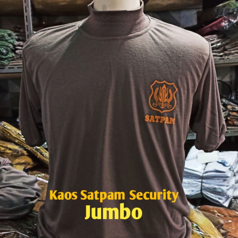 Security Satpam Kaos Satpam Jumbo Size XXL-XXXXL Baju Kaos Dalaman Satpam Terbaru Jumbo Kaos Securit