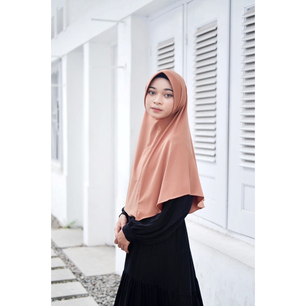 Khimar simpel Pet Jersey - Khimar Simple Pad Khansa