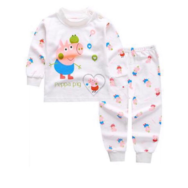 Baju Setelan Anak pepapig / baju tidur anak / pajamas anak