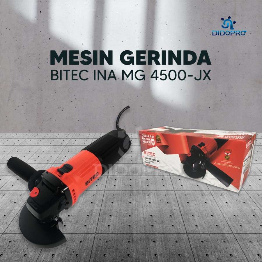 BITEC INA MG 4500-JX Mesin Gerinda Tangan 4 Inch - Disc Grinder Angle Grinder