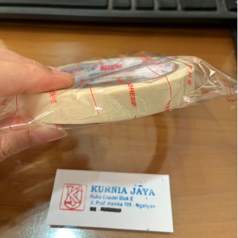 

NACHI Lakban Kertas Isolasi Solasi Masking Tape 1/2 inch (12mmx20yd) murah berkualitas