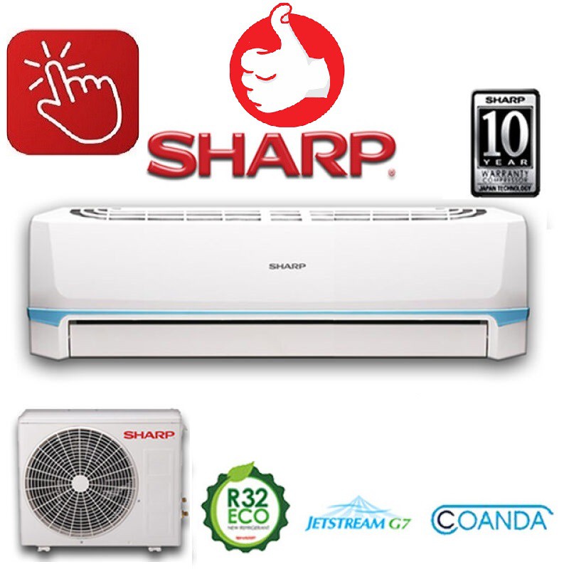 SHARP AC 1,5 PK AH-AP12SSY-PLASMA - LOW WATT PASANG PIPA 3M