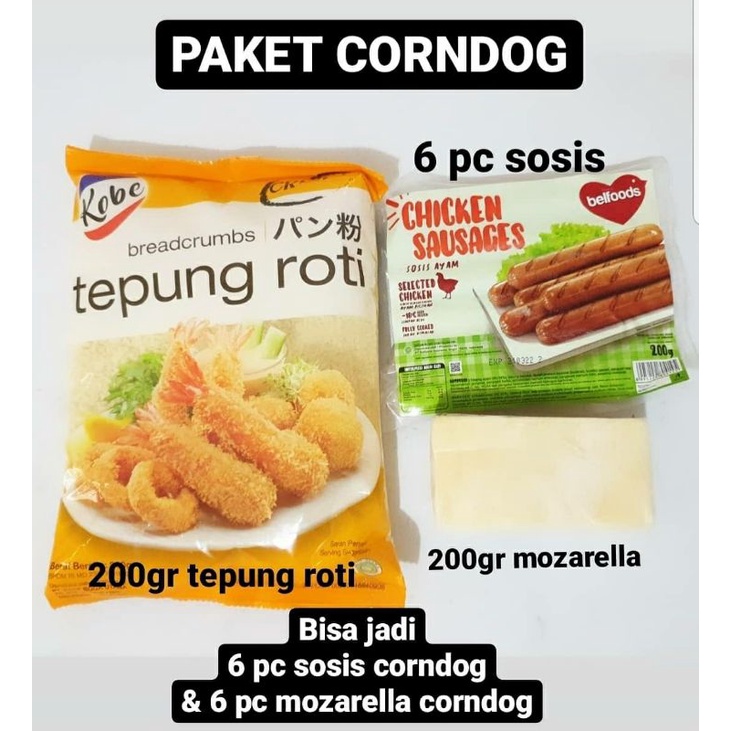 

Corn dog mozarella sosis