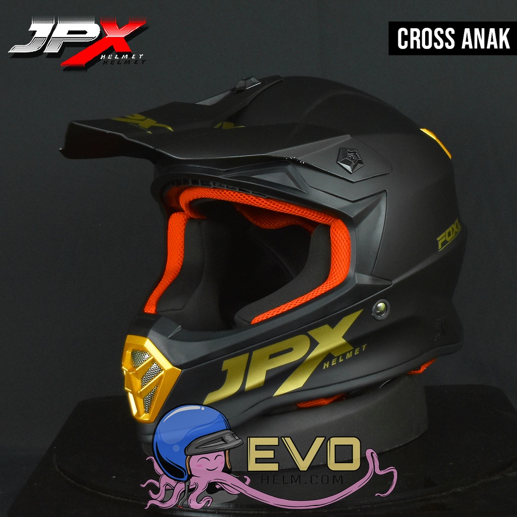 HELM CROSS ANAK JPX ORIGINAL UMUR 5 - 14 TAHUN JPX - HELM JPX FOX1 JR CROSS KIDS