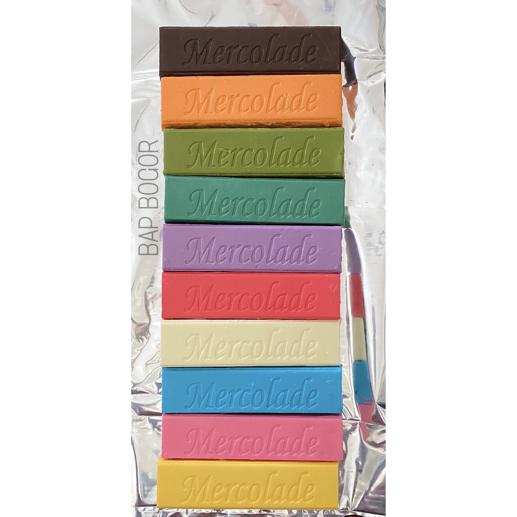 

Mercolade Chocolate Compound / Coklat Batang Warna-Warni