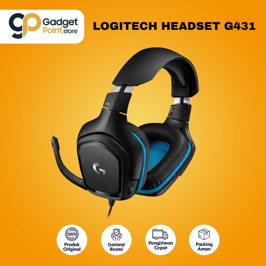 Headphone I Headset Gaming Logitech G431 - Original Garansi 2 Tahun