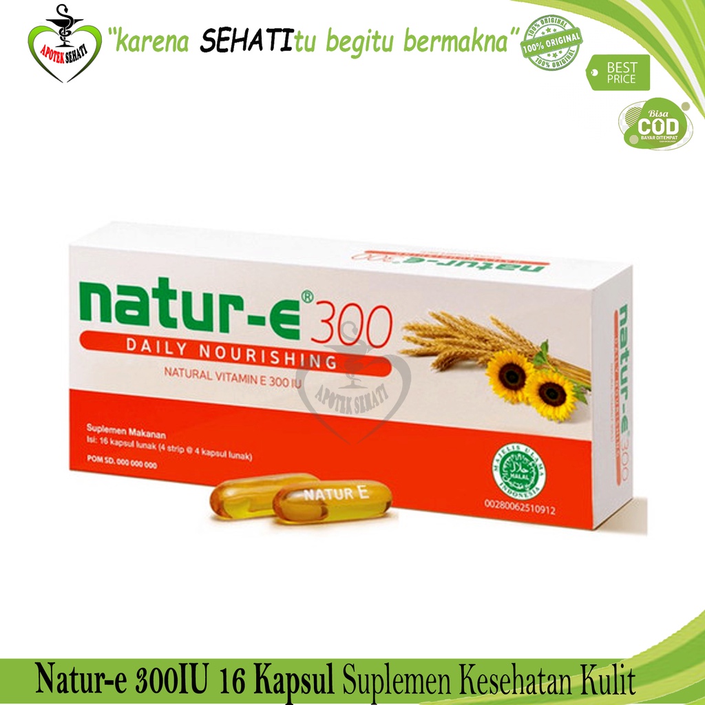 NATUR E 300IU 16s VIT E SUPLEMEN KULIT ANTIOKSIDAN