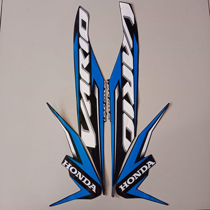 striping honda vario 125 2020 hitam biru stiker list body standar