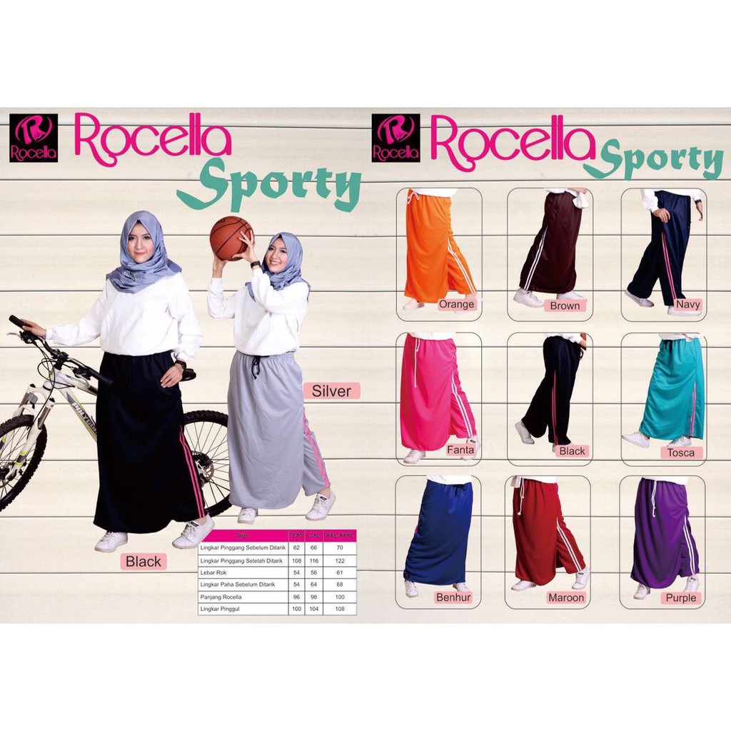 Rok Celana Rocella Sporty - Rok Celana Olahraga-Bawahan Olahraga - Celana Olahraga