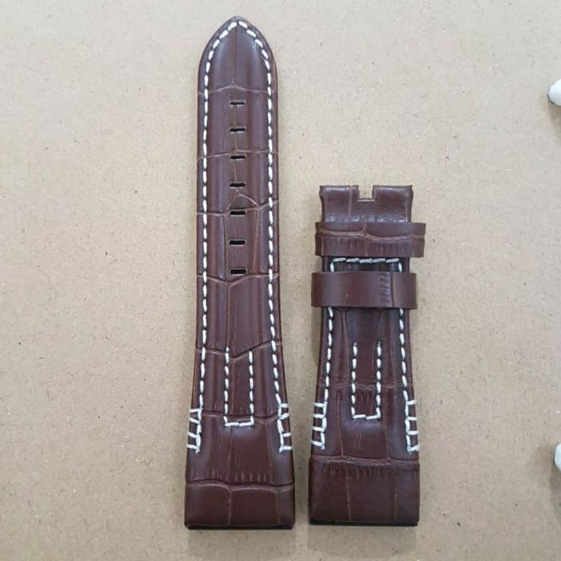 Tali Strap Jam Tangan Seiko Velatura Leather Strap Seiko Coklat Strap Jam Tangan Seiko Velatura Leather Brown