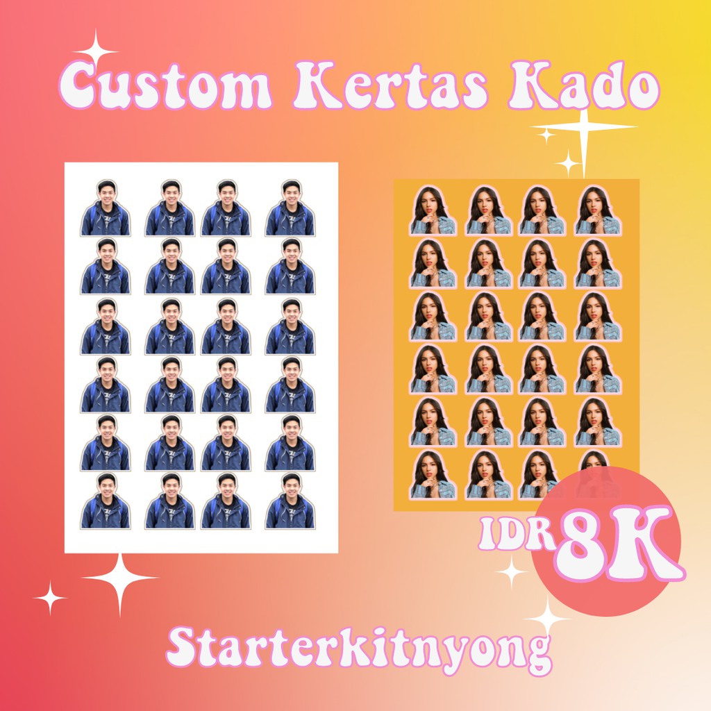 

[CETAK] CUSTOM KERTAS KADO WAJAH UKURAN A3 (45 × 30)
