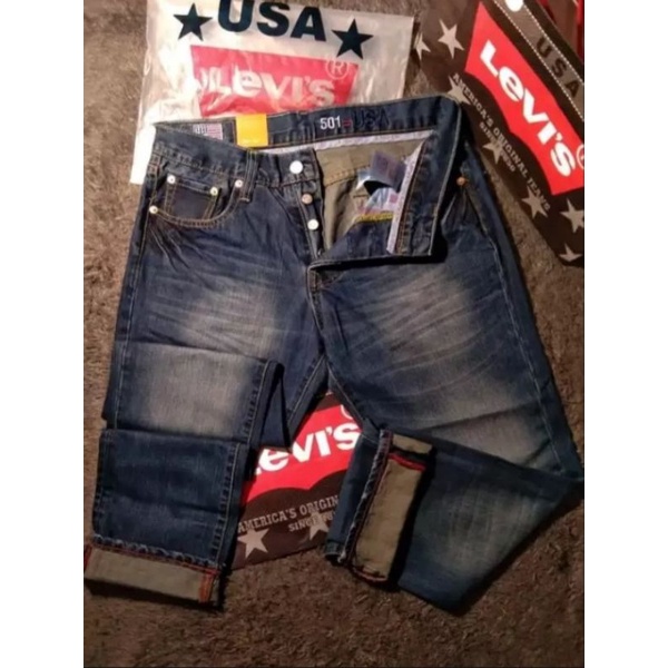 CELANA jeans LEVIS 501 Amerika celana jeans panjang pria PROMO CUCI GUDANG ORIGINAL