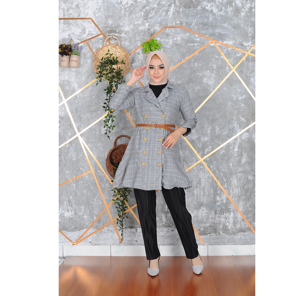 FORTUNA FASHION BLAZER WANITA \ BLAZER KOTAK KOTAK \ BLAZER QUEEN