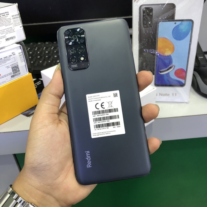 Redmi Note 11 4/128gb bekas pakai fullset