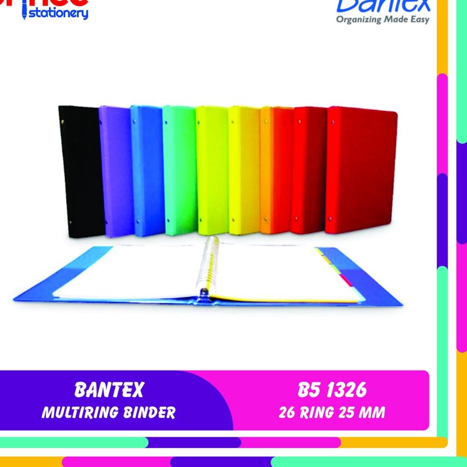 

BANTEX MULTIRING BINDER B5 1326 25 MM 26 HOLES...