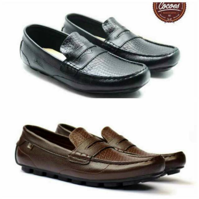 Sepatu Casual Mocasin Cocoes Ballerino Kulit