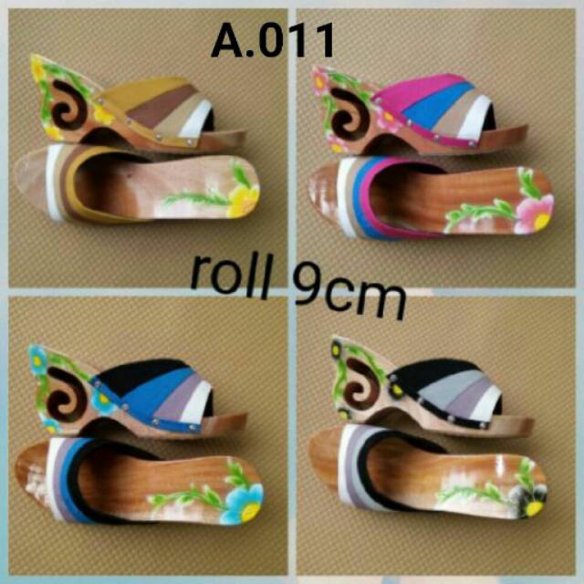 sandal kayu wanita/sandal kelom