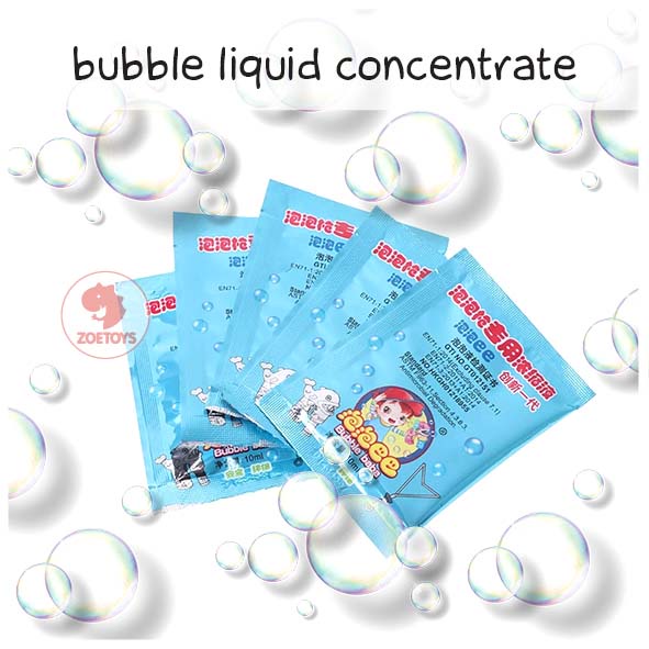 Zoetoys Bubble Liquid Concentrate | Refill Isi Ulang Mainan Gelembung Camera Water Gun Toy Saset Sachet Biang Konsentrat Liquid | Edukasi Anak