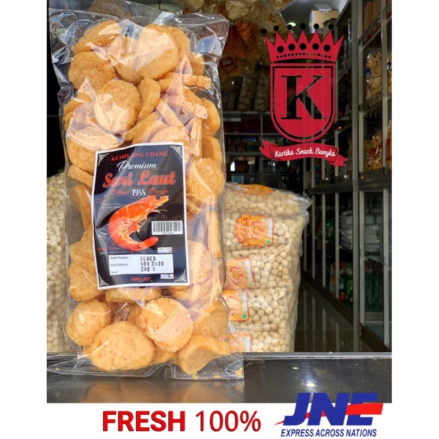 

Kemplang Goreng Udang Mini Khas Bangka Cap Sari Laut