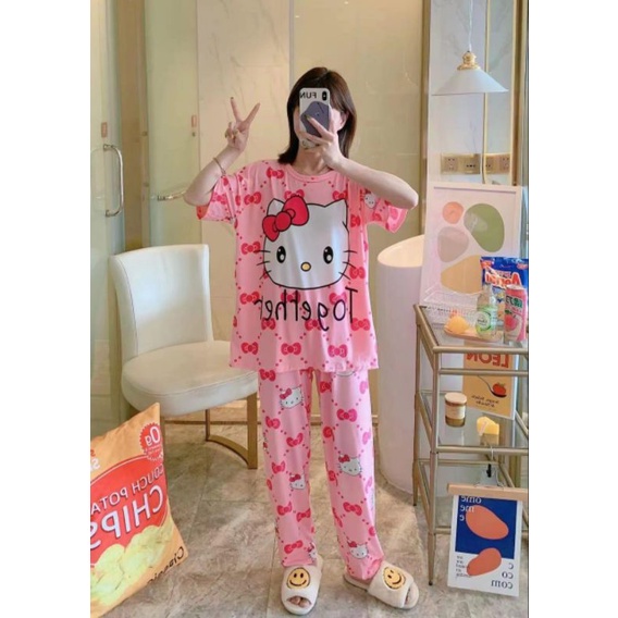 Baju Tidur Piyama Wanita/Cewek Dewasa Motif Import Kekinian CP