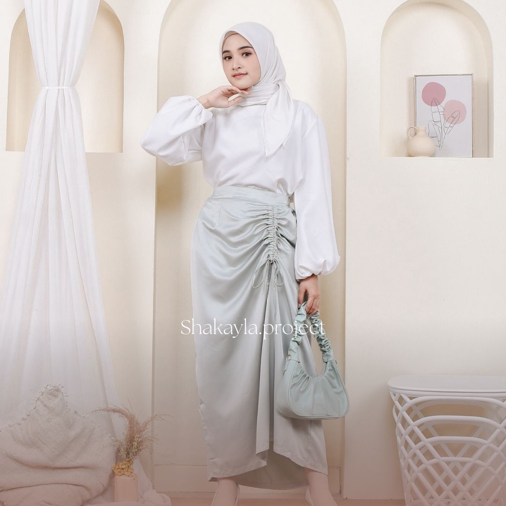 Rok Serut Satin (Satin Skirt)