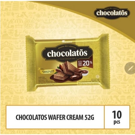 

Chocolatos Wafer Cream 52 gr x 10 bks