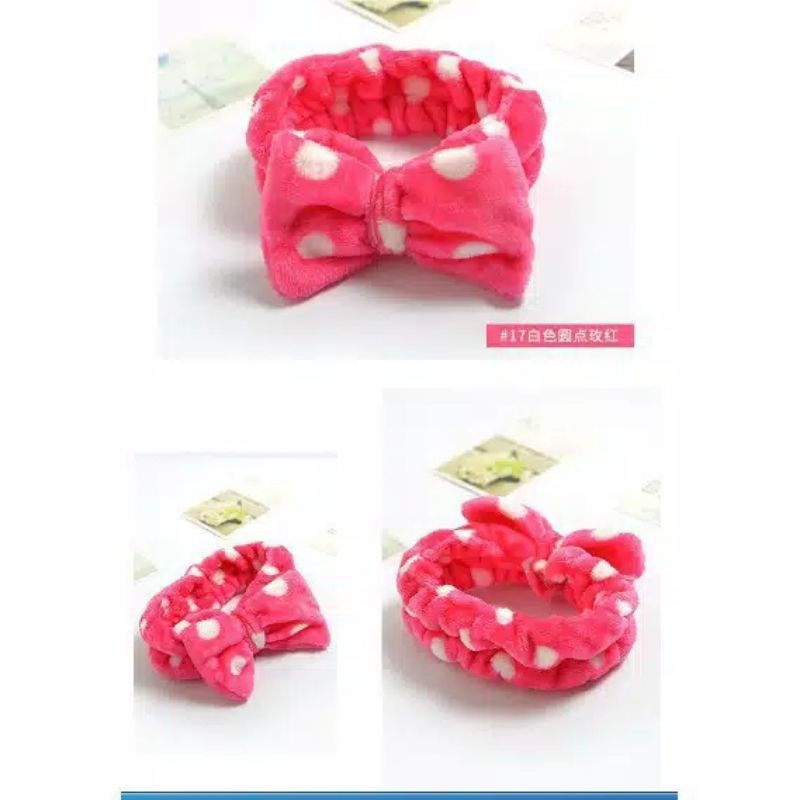 Bando Pita Banyak Motif Bando Kupu-Kupu Bandana Aksesoris Rambut Import