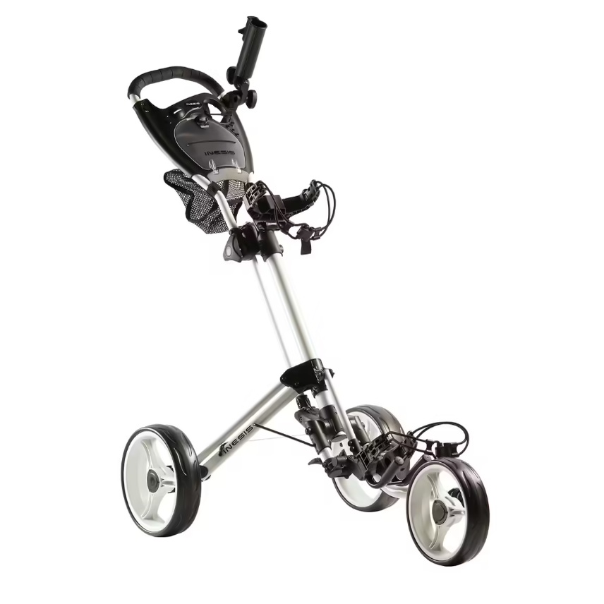 INESIS Troli Golf 3 Roda Mudah Dilipat Dan Dibuka Dengan Pegangan Ergonomis