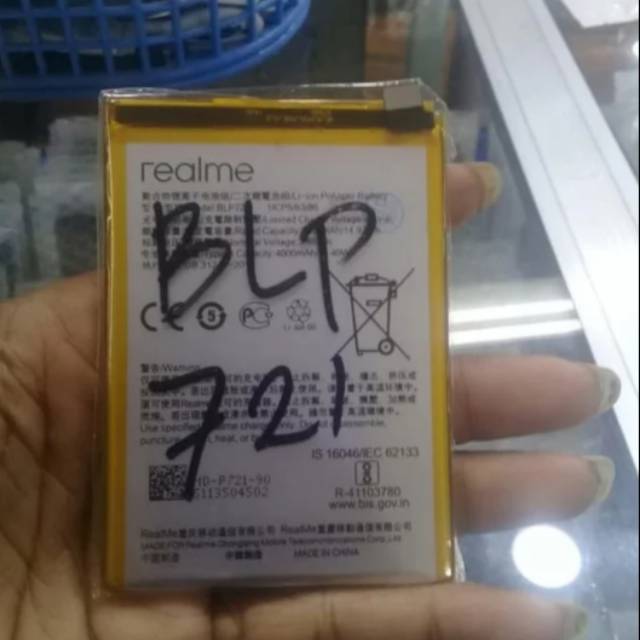 BATRE BATERAI REALME C2 BLP 721 BATTERY REALME C2