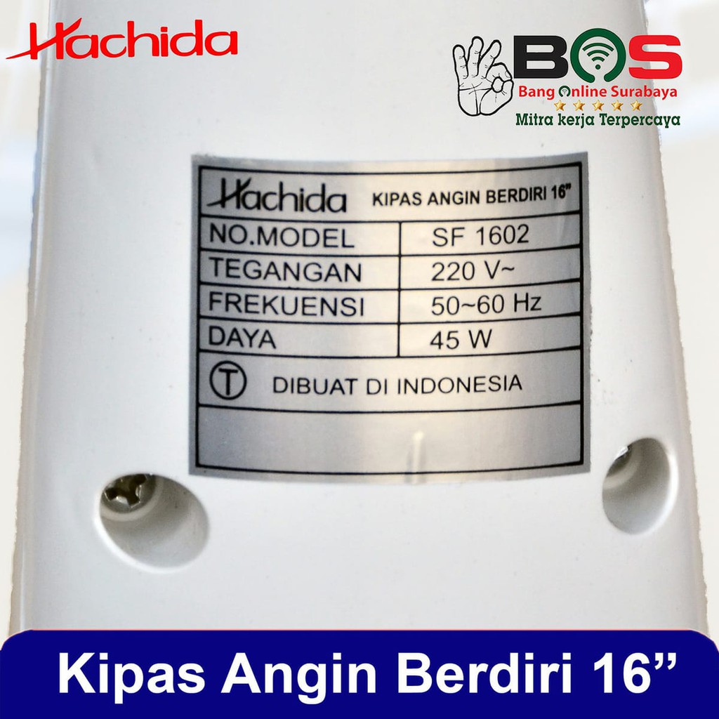 Hachida Kipas Angin Berdiri Kaki Bulat 16 Inch Hachida SF-1602