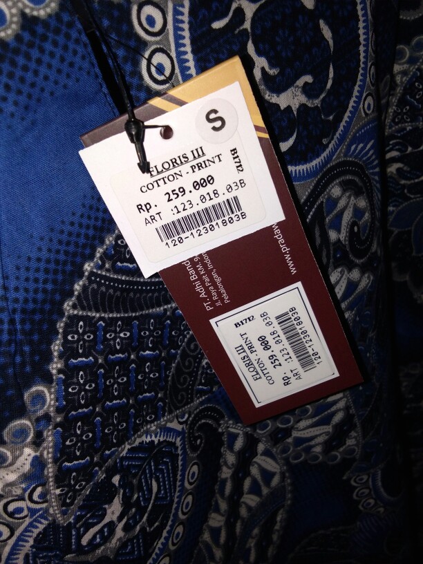 Pradawita Batik Floris 3b-biru