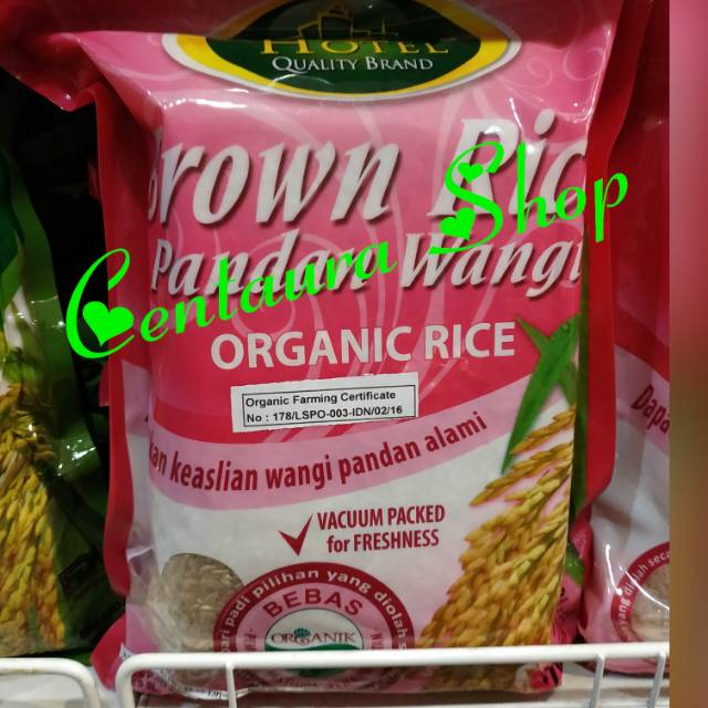 

Brown Rice Pandan Wangi Beras Organik Merk Hotel 2kg