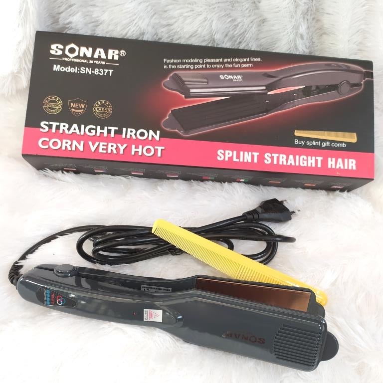 CATOK RAMBUT SONAR SN-837 / CATOKAN MEREK SONAR SN-837 / CATOK 2IN1 PELURUS RAMBUT / PELURUS RAMBUT 