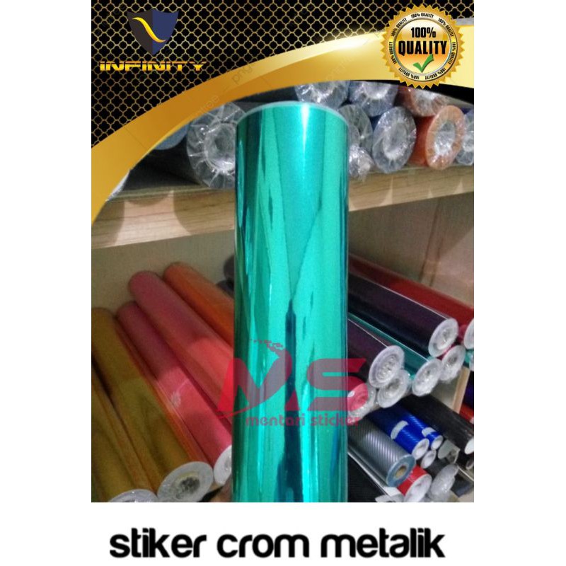 Stiker scotlet crome metalik/stiker motor/scotlite