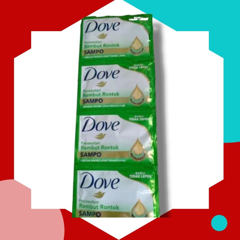 Shampo Dove Sachet renceng Shampo 12 SACHET x 9gr