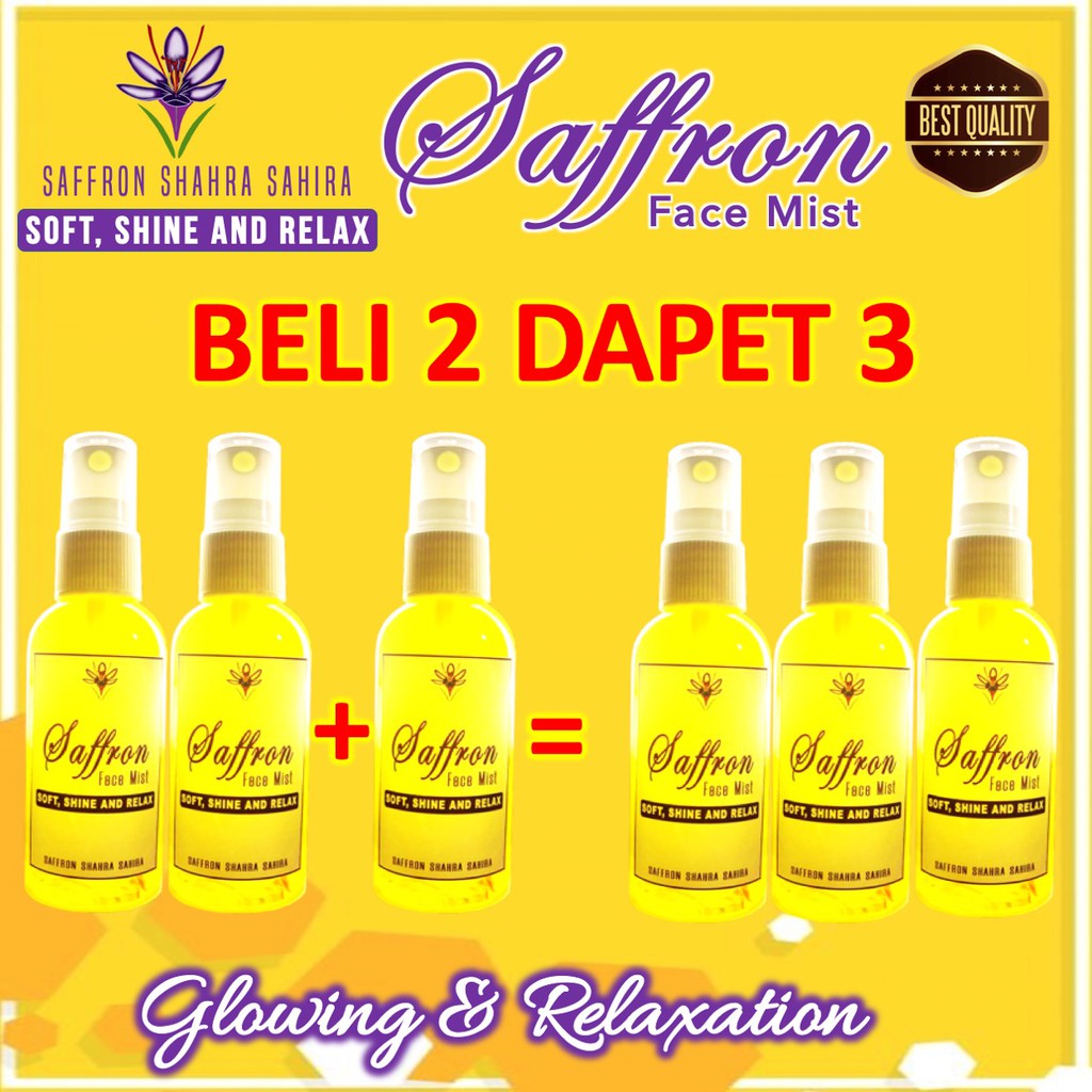 Face Mist Saffron ORIGINAL Safron Face Mist Obat Jerawat 60 ML