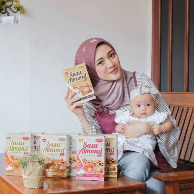 AFIS LIFE - AFIS SUSU ALMOND 200 GRAM &amp; TEA POWDER 100 GRAM / ASI BOOSTER/  DAUN KATUK / KACANG ALMOND / ALMOM / ALMONA