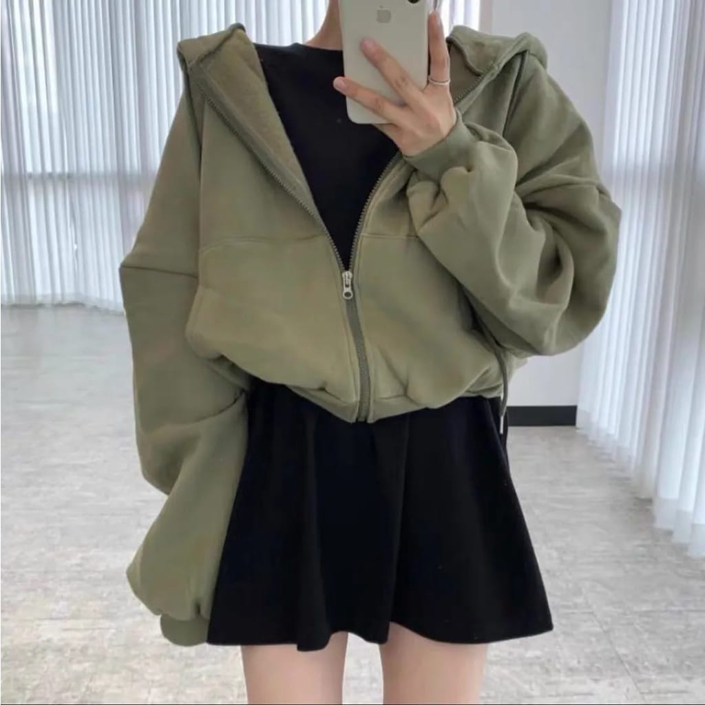 Size XXL ZIPER HOODIE - SWEATER POLOS ZIPPER - SWEATER OVERSIZE UNISEX - SWEATER HOODIE PRIA WANITA