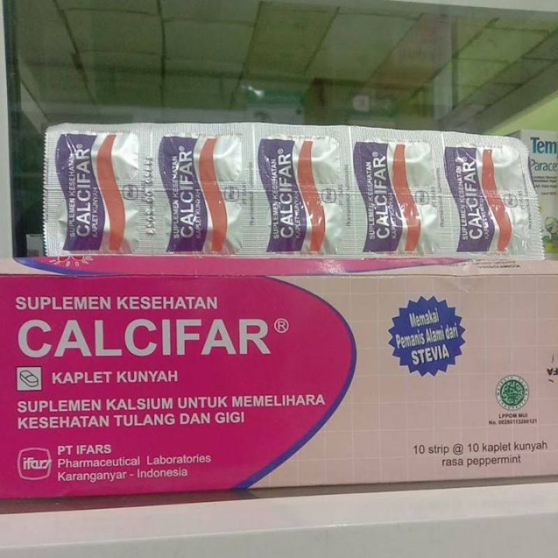 Calcifar(vitamin tulang&gigi) harga/strip