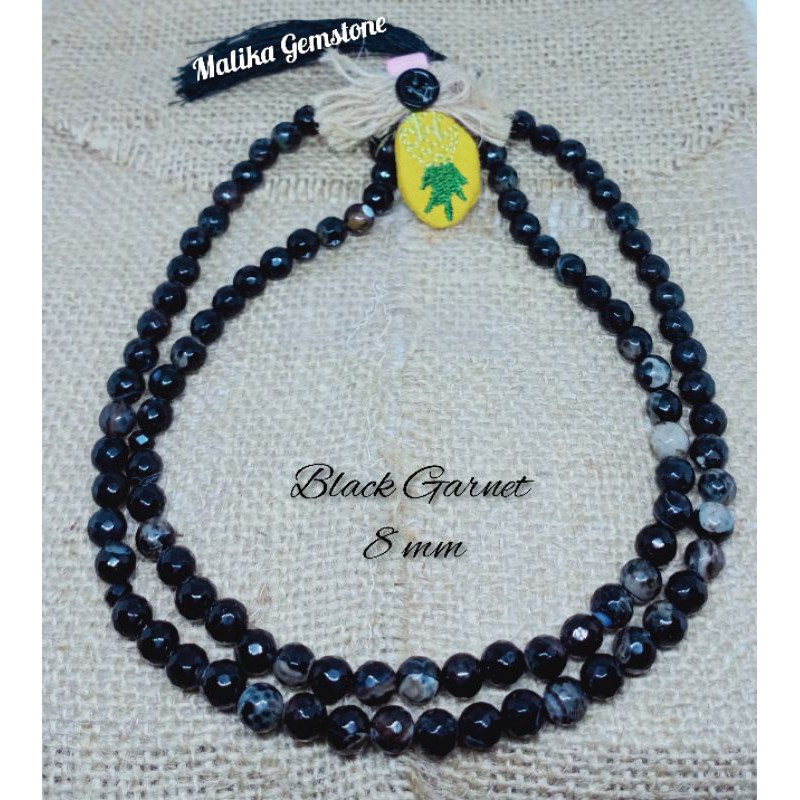 TASBIH BATU ASLI CUTTING 99 BUTIR 8 MM 100% NATURAL