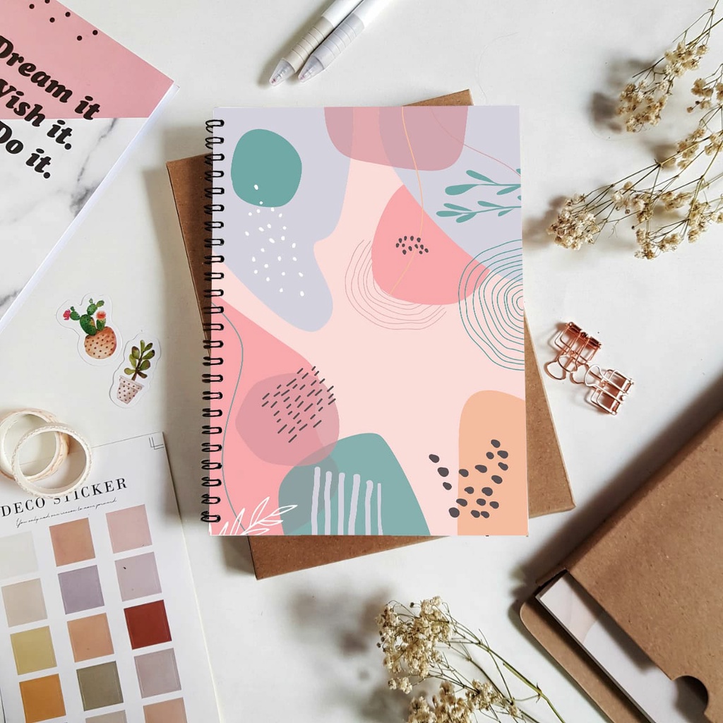 

NOTEBOOK / NOTEBOOK A5 /JURNAL NOTEBOOK RING MOTIF / BUKU CATATAN RING / BUKU TULIS RING /Buku Tulis Catatan / Jurnal Diary / GRID/DOTTED/ BLANK/LINE A5