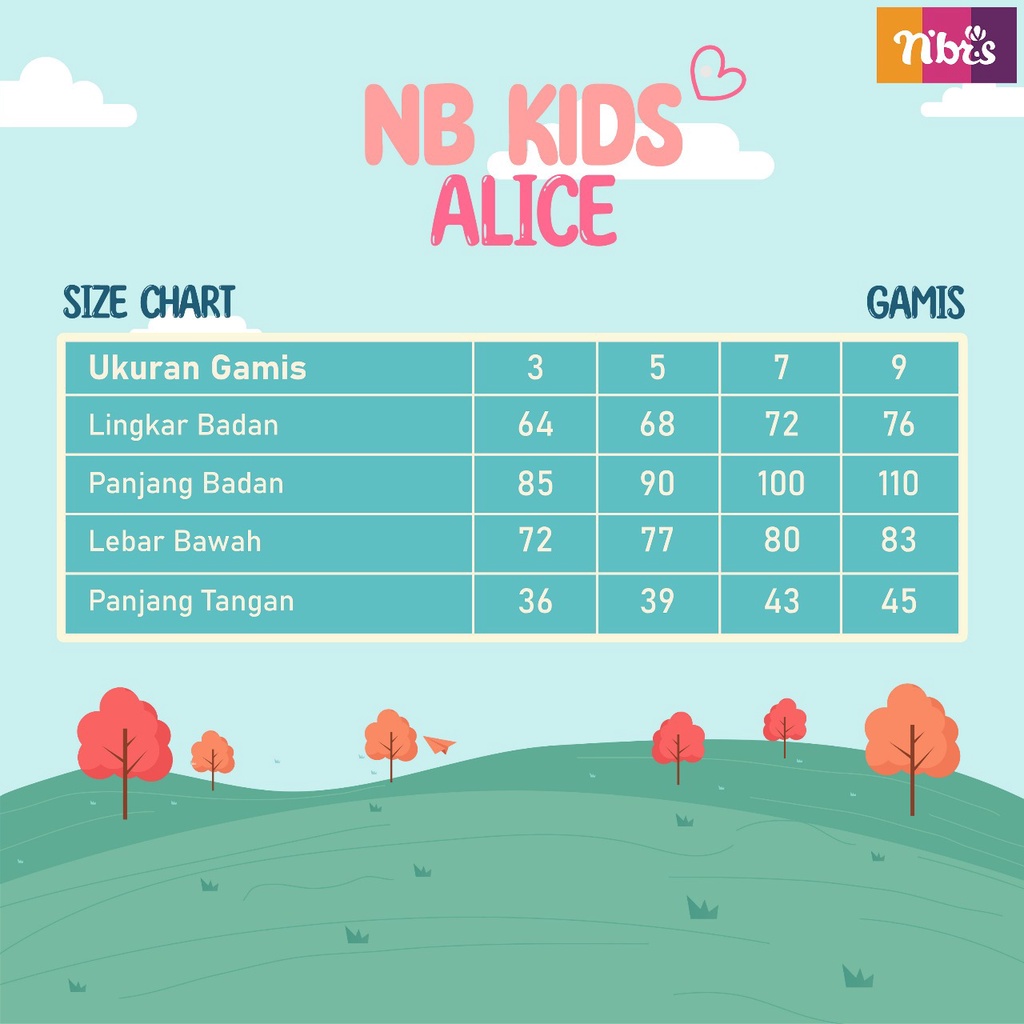 NIBRAS GAMIS ANAK NB KIDS ALICE Bahan Cordova Gamis Anak Model Terbaru