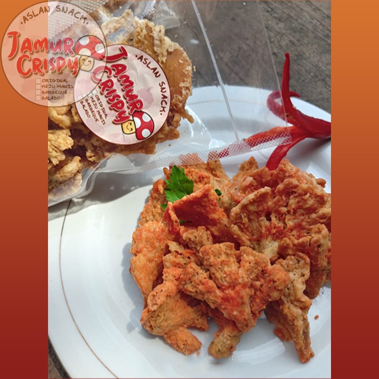 

Snack Aslan Jamur Crispy Varian 4 Rasa / Makanan Ringan Teman Santai Dimana Saja Peraktis