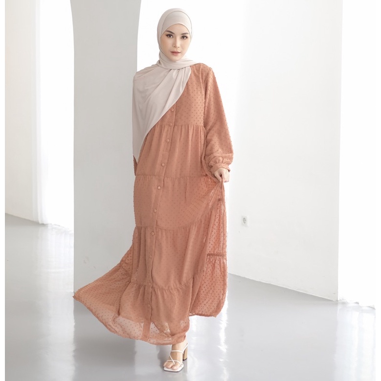 GAMIS RAMADHAN, Ruby Dress Earth Tone Series