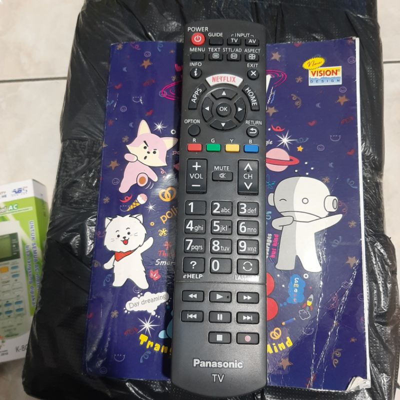 REMOTE REMOT SMART TV PANASONIC NETLIX LED ORIGINAL ASLI