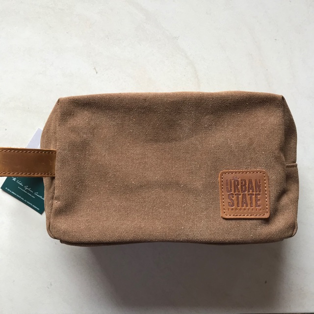 Urban State canvas brown pouch