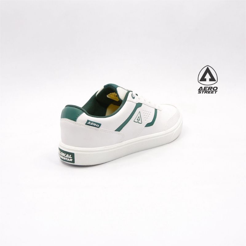 sepatu aerostreet tokyo warna white army size 39 edisi kekecilan,