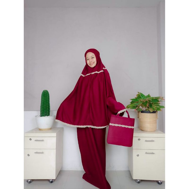 Mukena PLISKET RENDA/ Mukena Pleated