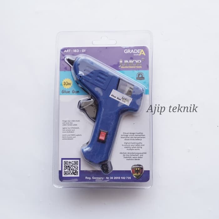 Tembakan Lem Glue Gun 10watt + on/off JUNIOR