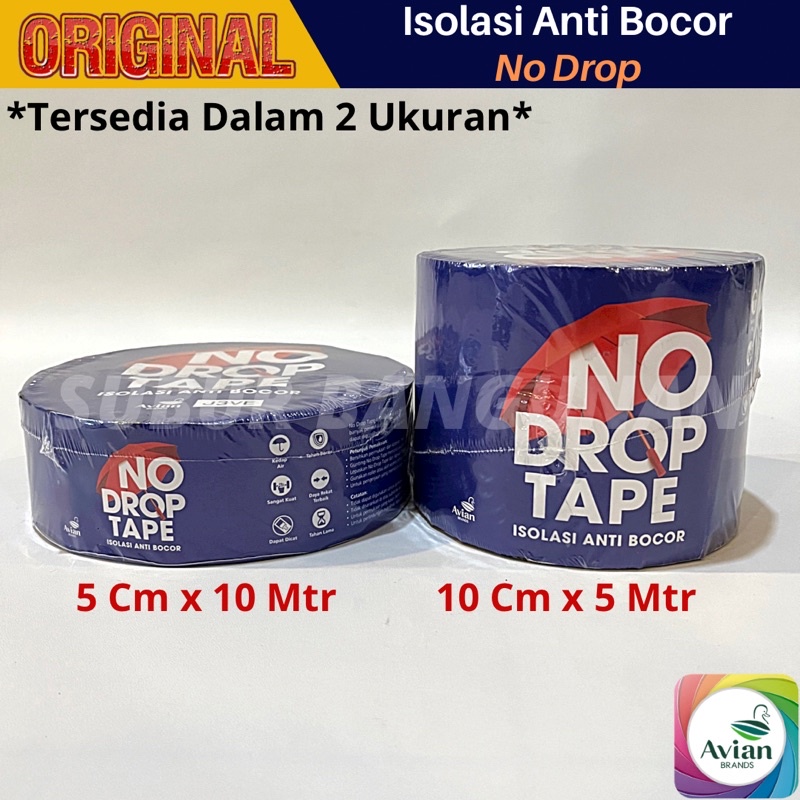 Jual No Drop Tape Lakban Anti Bocor Isolasi Atap Pipa Air Waterproofing 1 Roll Shopee Indonesia 9491